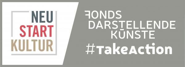 Logo Fonds Darstellende Künste #TakeAction